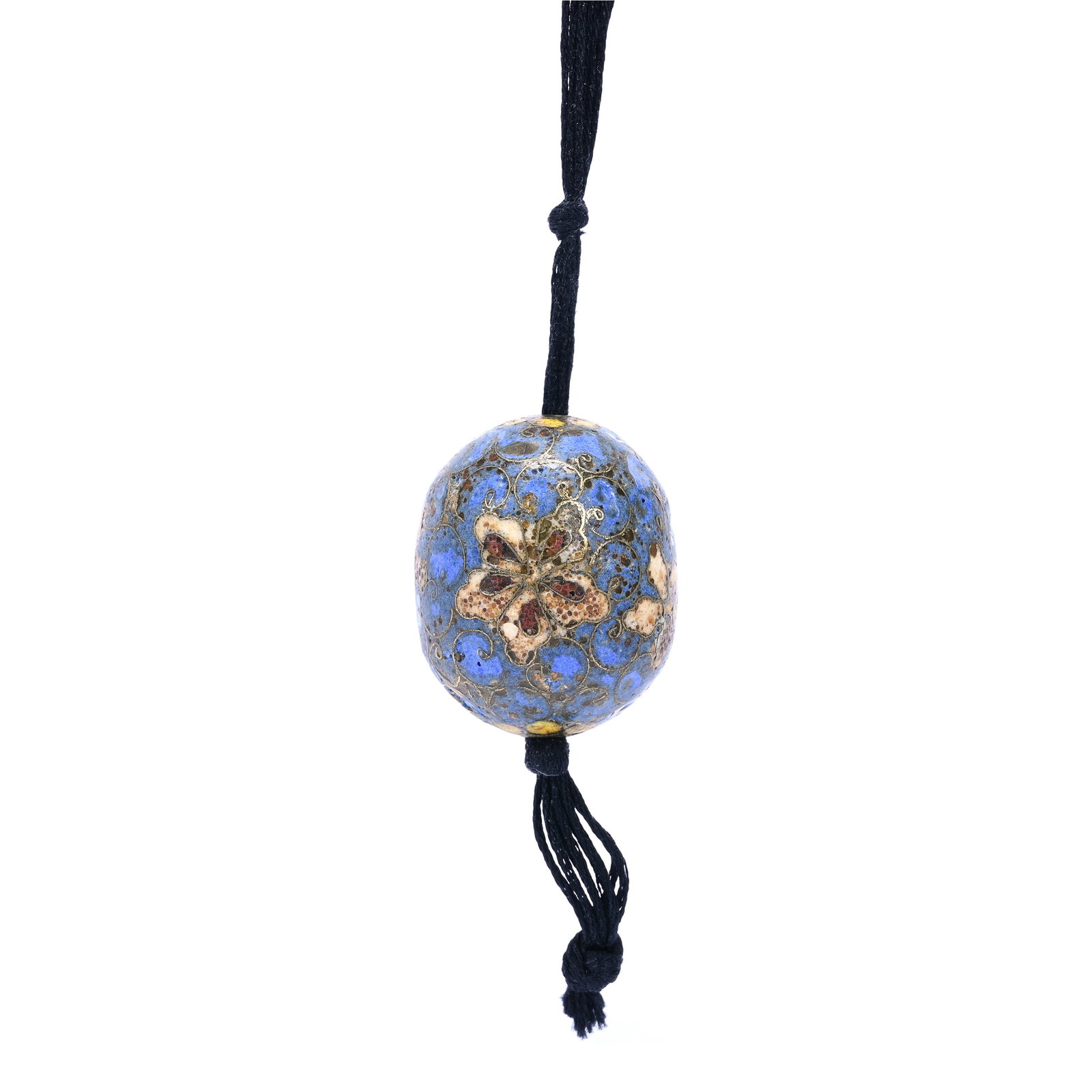Chinese Cloisonne Sash Weight, In Style Of Ming Dynasty: Chinese Cloisonne Sash Weight, In Style Of Ming Dynasty, 1.5" x 1.25", Mr. Campbell Believes This Is One Of The Oldest Items In His Collection, The Estate Of Rex And Mary Campbell, MO. All Proceeds Of