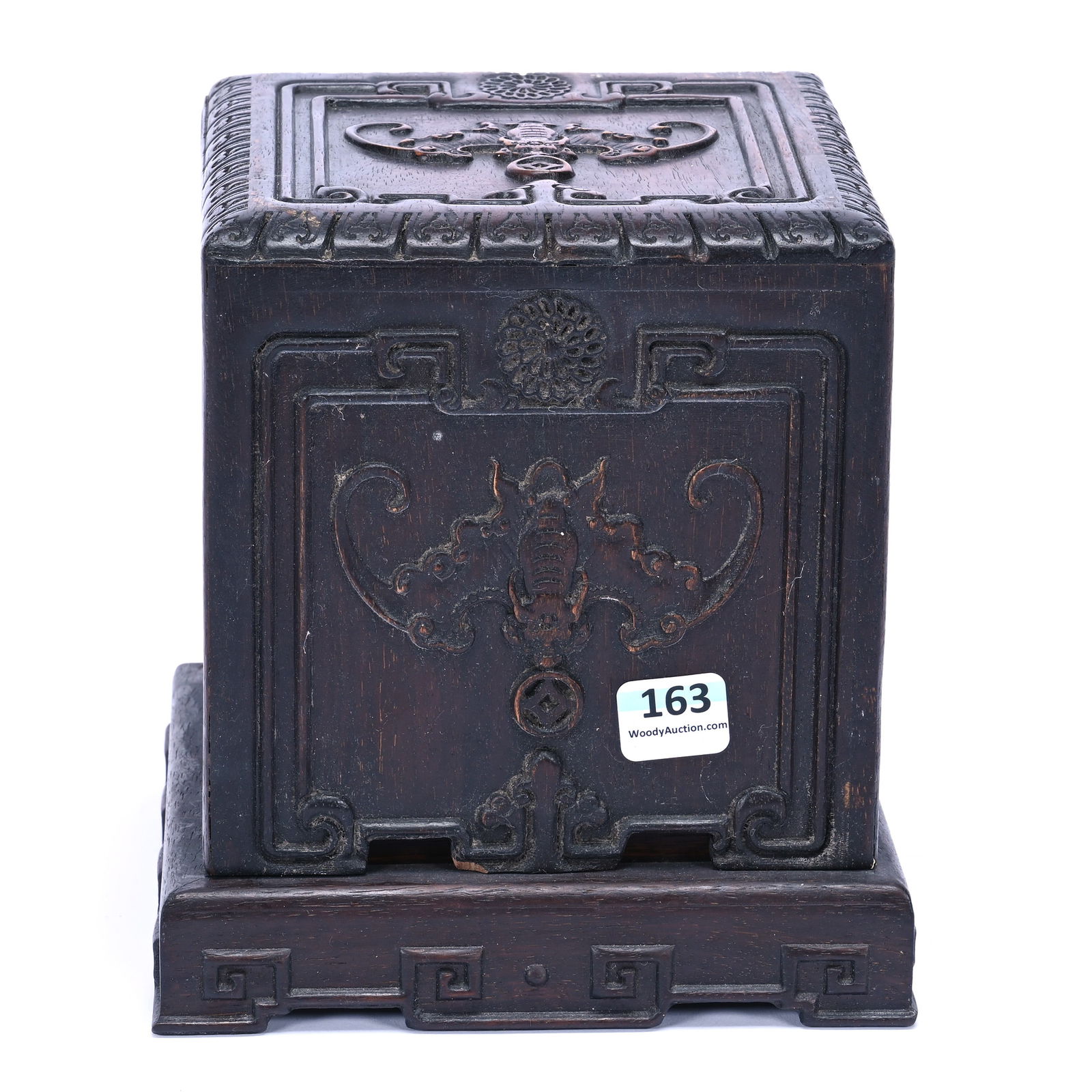 Carved Dark Green Jade Chinese Seal With Dragon Figure, Inscribed W/ Poems On 4 Sides W/ Seal On (1 of 7)