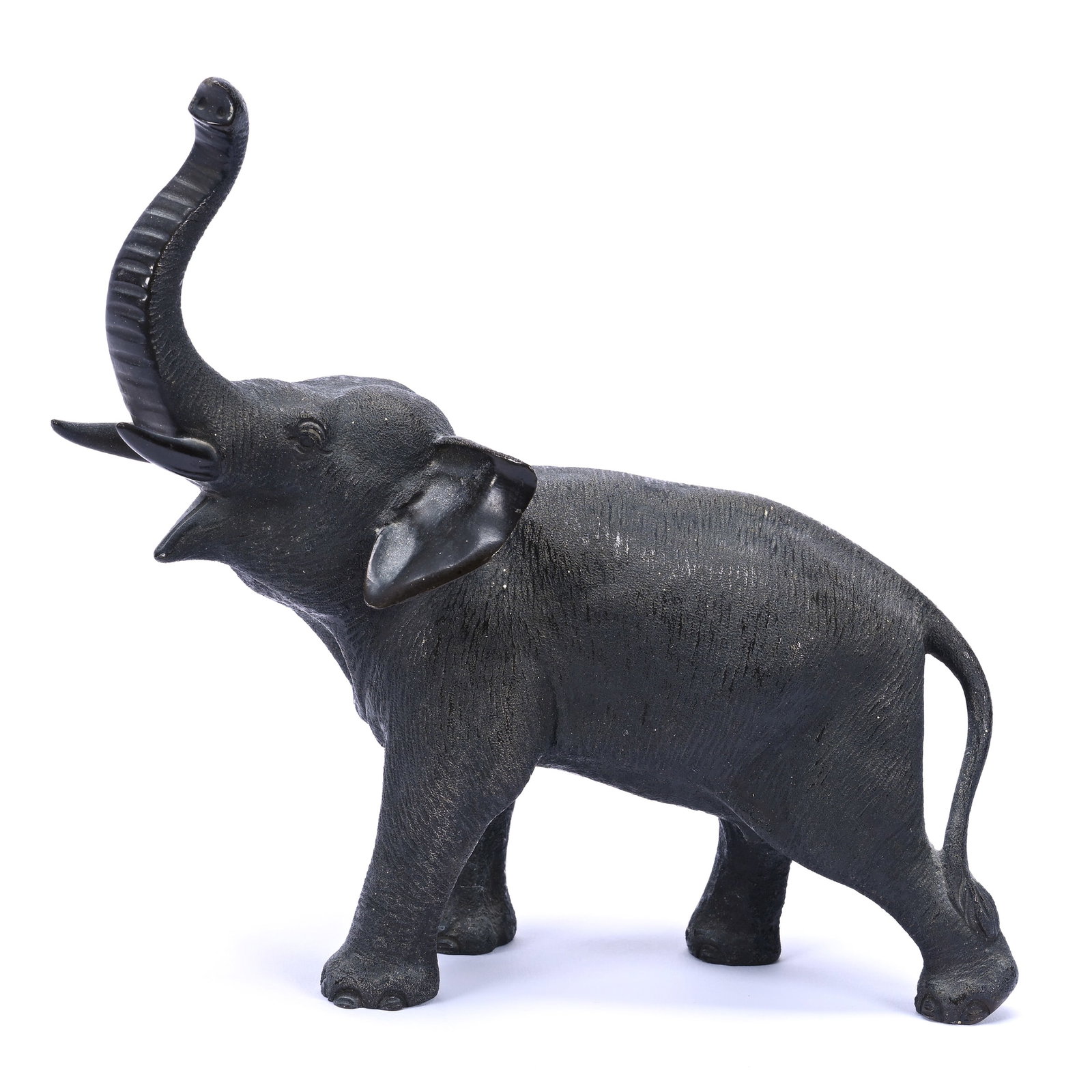 Figurine, Solid Bronze, Japanese Artist Marked, Circa 1920's: Figurine, Solid Bronze, Japanese Artist Marked, Circa 1920's, 6" x 6", The Estate Of Rex And Mary Campbell, MO. All Proceeds Of This Auction Go To Benefit Low Income Students At University Of Missouri