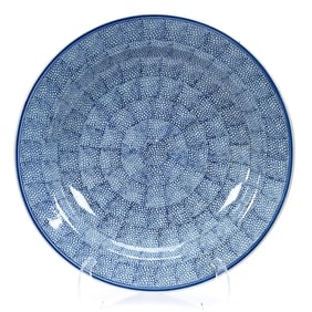 Charger, Unmarked Chinese Porcelain, Fish Roe Design