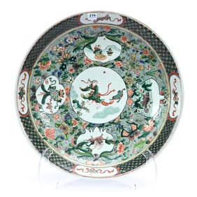 Charger, Chinese Porcelain, Scene Of Money Frog