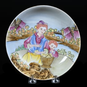 Bowl, Chinese Porcelain, Western Export Scene