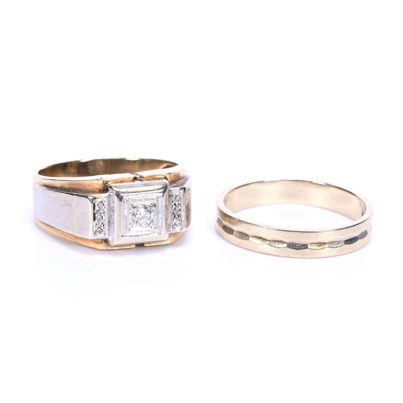 (2) Rings, Both 14k Gold (1 of 4)
