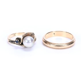 (2) Rings, Both 14k Gold