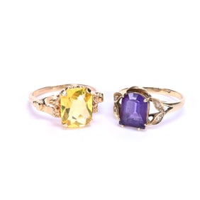 (2) Lady's Rings, 14k Gold