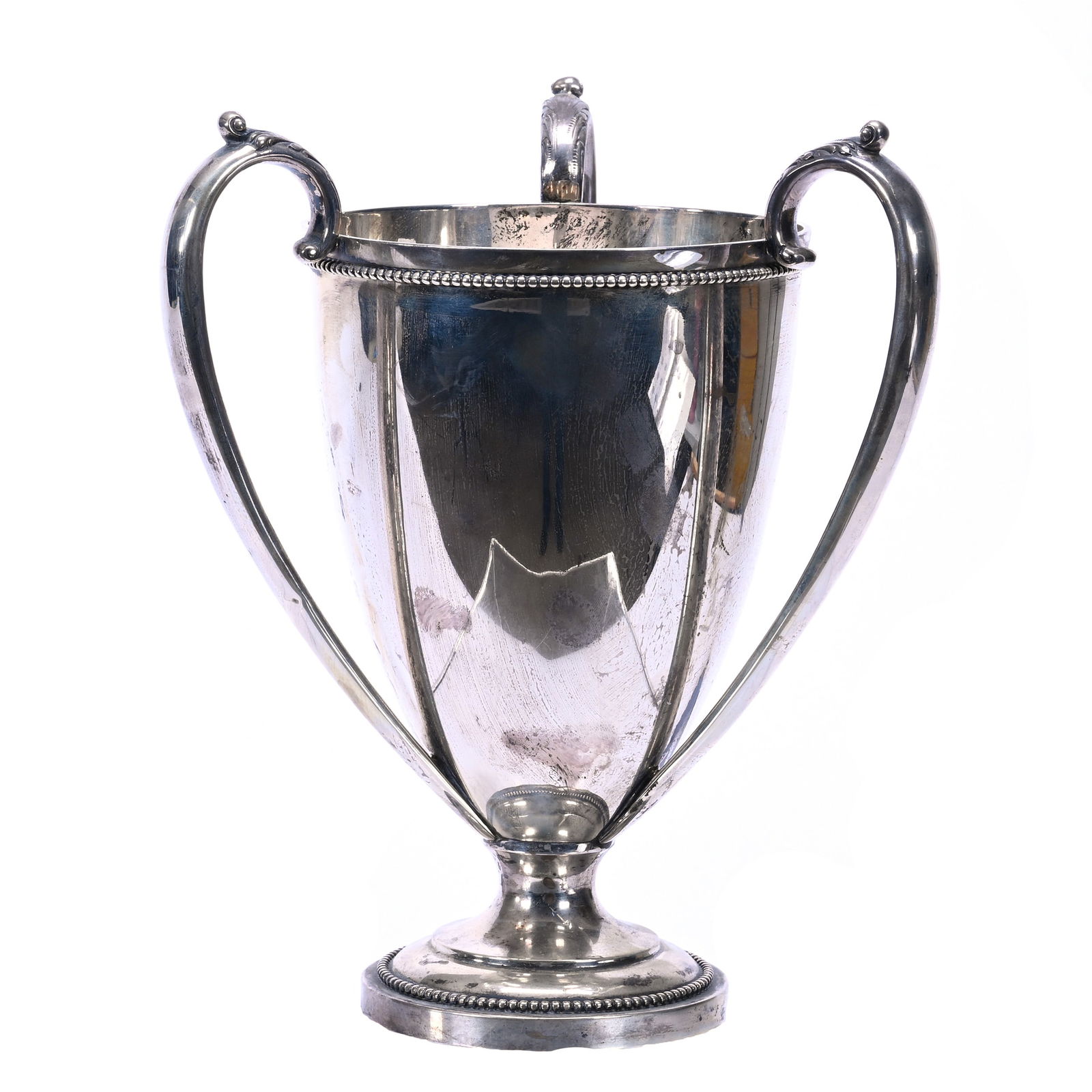 Pedestal Loving Cup, Three Handles, Sterling Silver Marked Meriden Britannica (1 of 5)