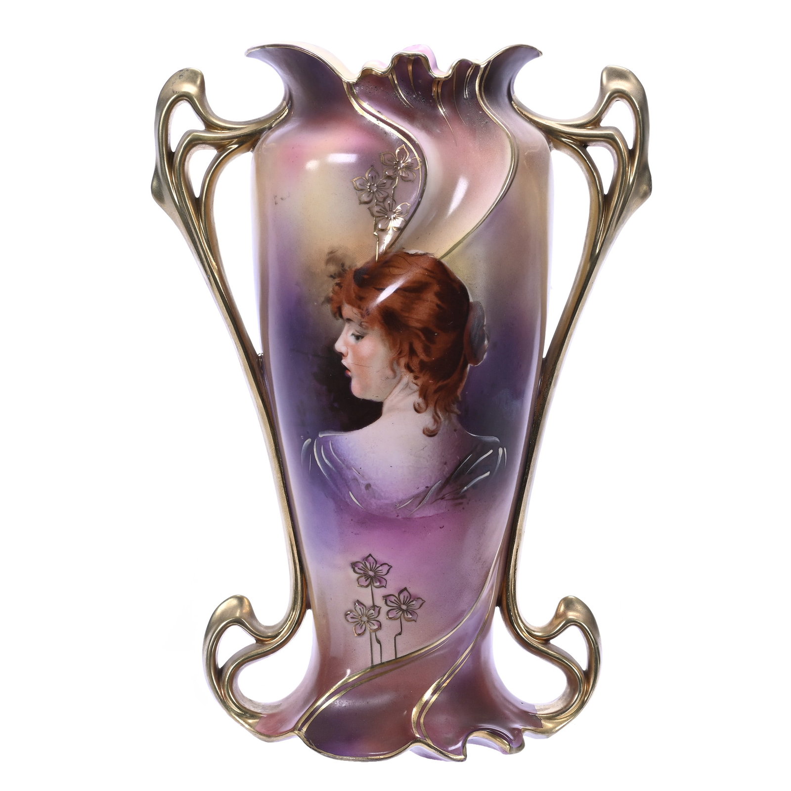 Vase, Two Handles, Marked Royal Coburg (1 of 3)