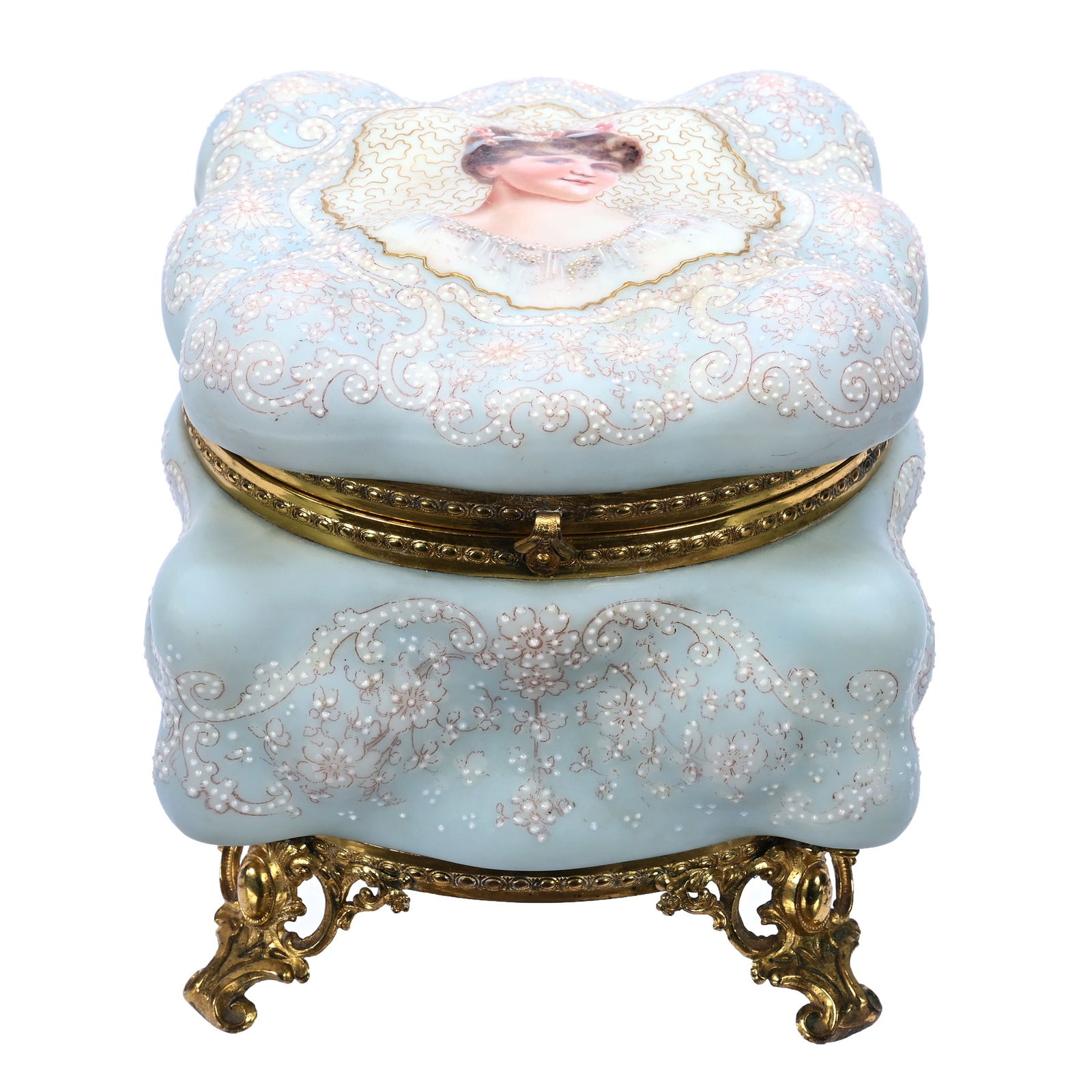 Dresser Box, Wave Crest Banner Mark, Egg Crate Mold (1 of 5)