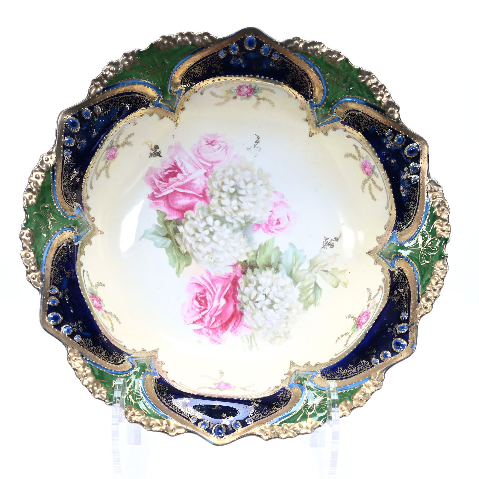 Bowl Marked R.S. Prussia, Point And Clover Mold, (1 of 2)