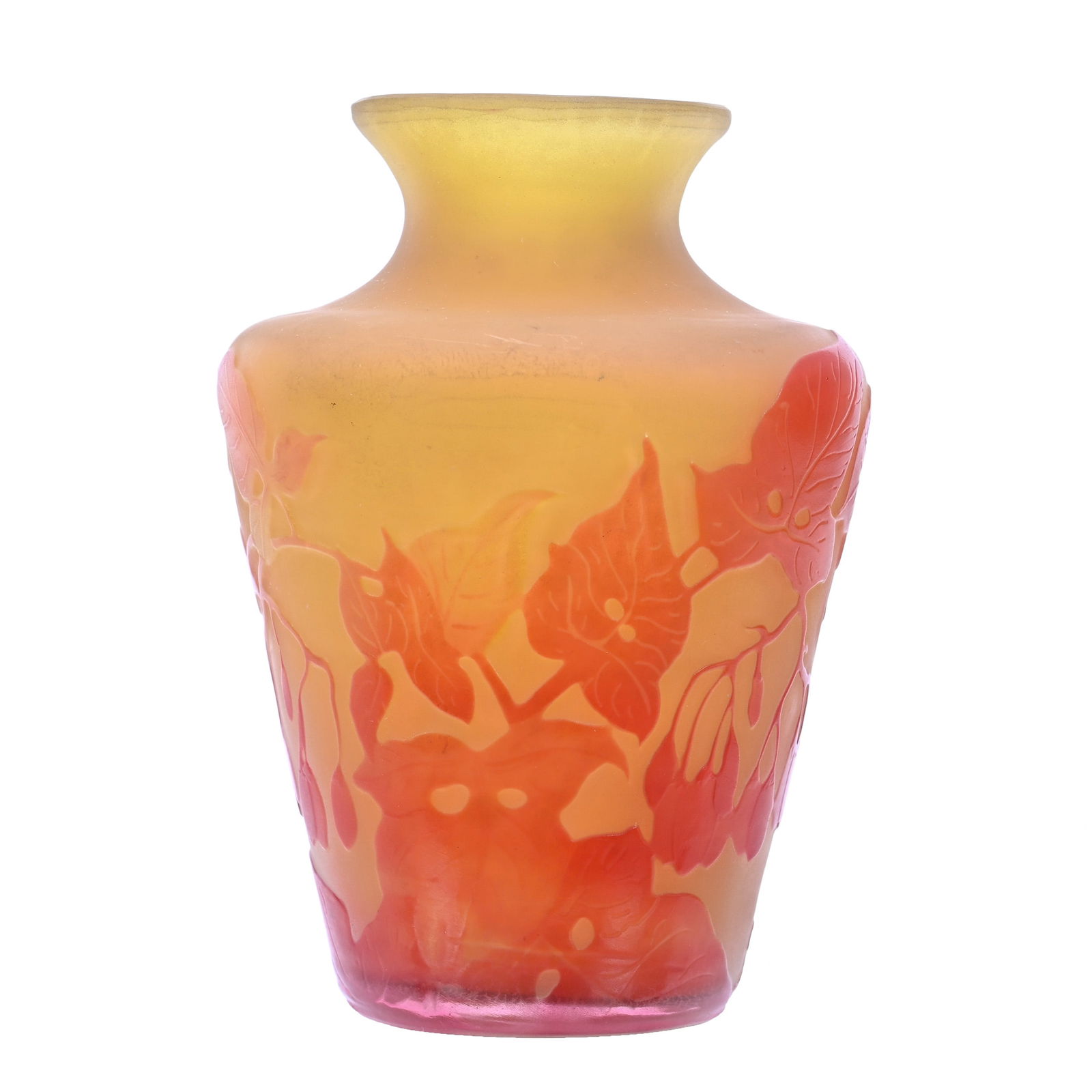 Cabinet Vase Signed Galle French Cameo Art Glass (1 of 4)