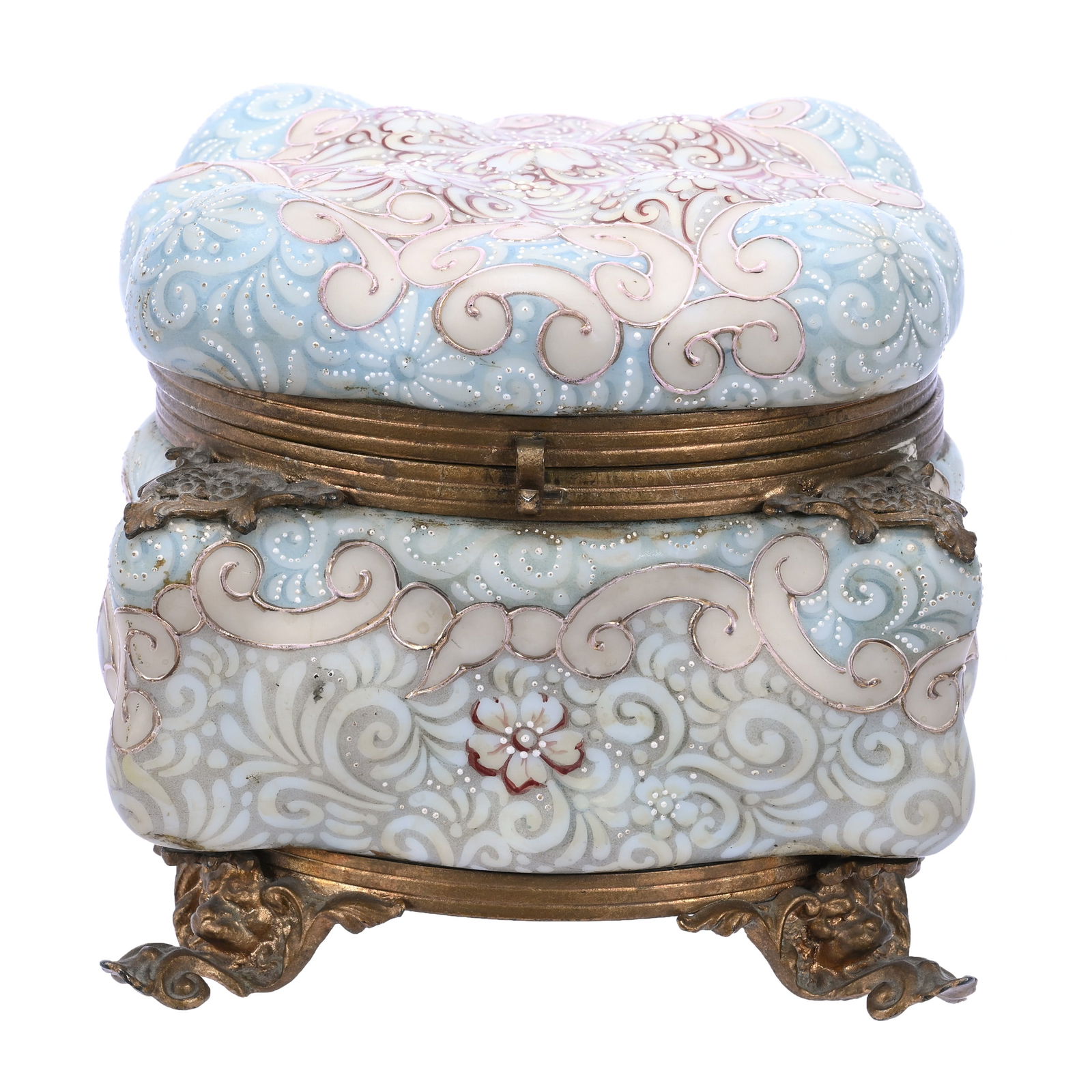 Dresser Box, Unmarked Wave Crest, Egg Crate Mold (1 of 4)