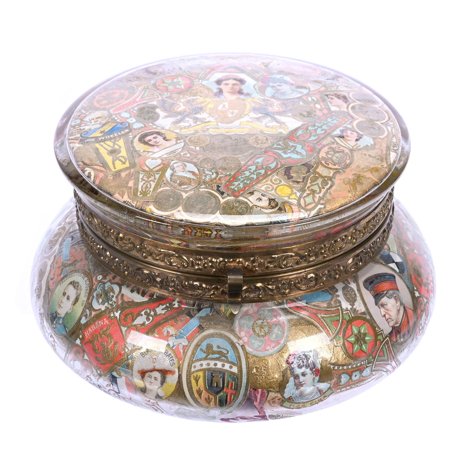 Jewel Box, Unmarked C.F. Monroe Crystal Cigar Band Design (1 of 5)