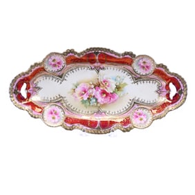 Celery Tray Marked R.S. Prussia, Medallion Mold