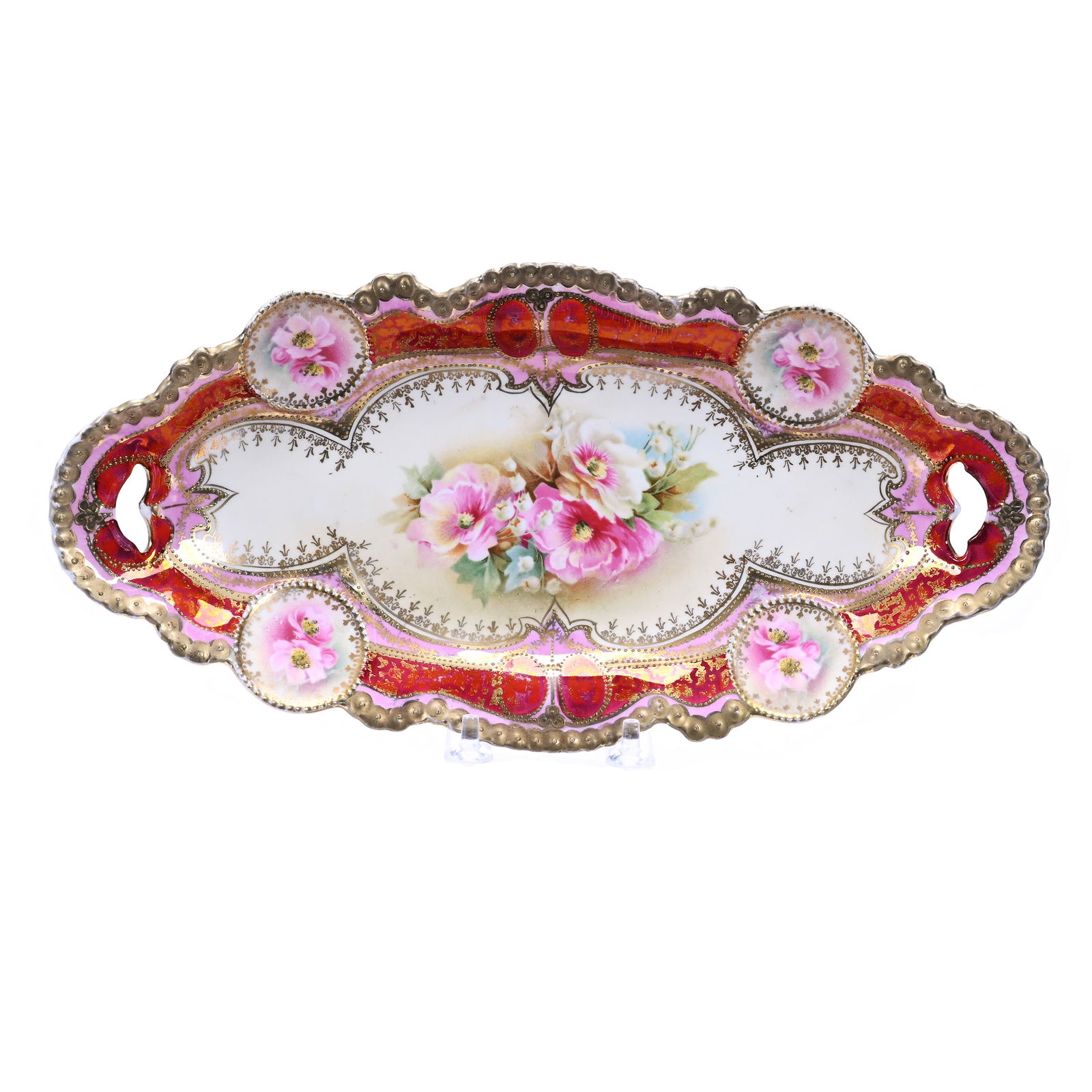 Celery Tray Marked R.S. Prussia, Medallion Mold (1 of 2)