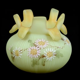 Toothpick Holder, Unmarked Mt. Washington Art Glass