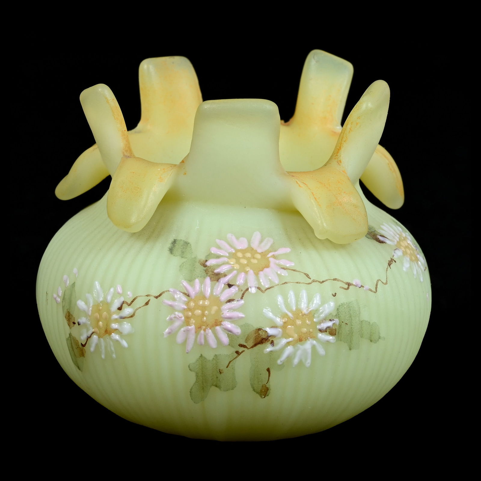 Toothpick Holder, Unmarked Mt. Washington Art Glass (1 of 4)