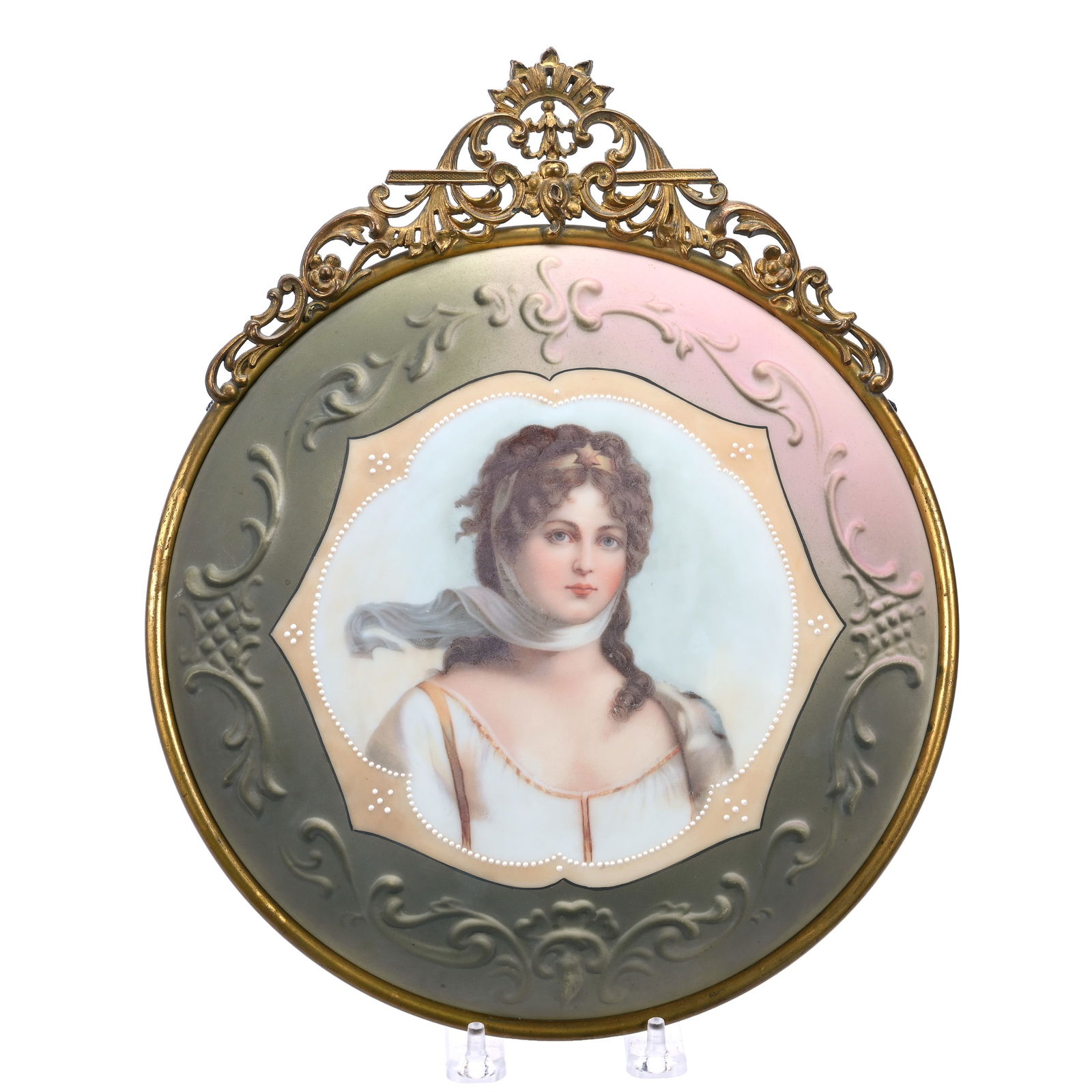 Round Plaque, Unmarked Nakara, Scroll Mold (1 of 2)