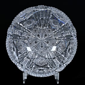 Bowl, American Brilliant Cut Glass, Wedgemere Pattern By Libbey