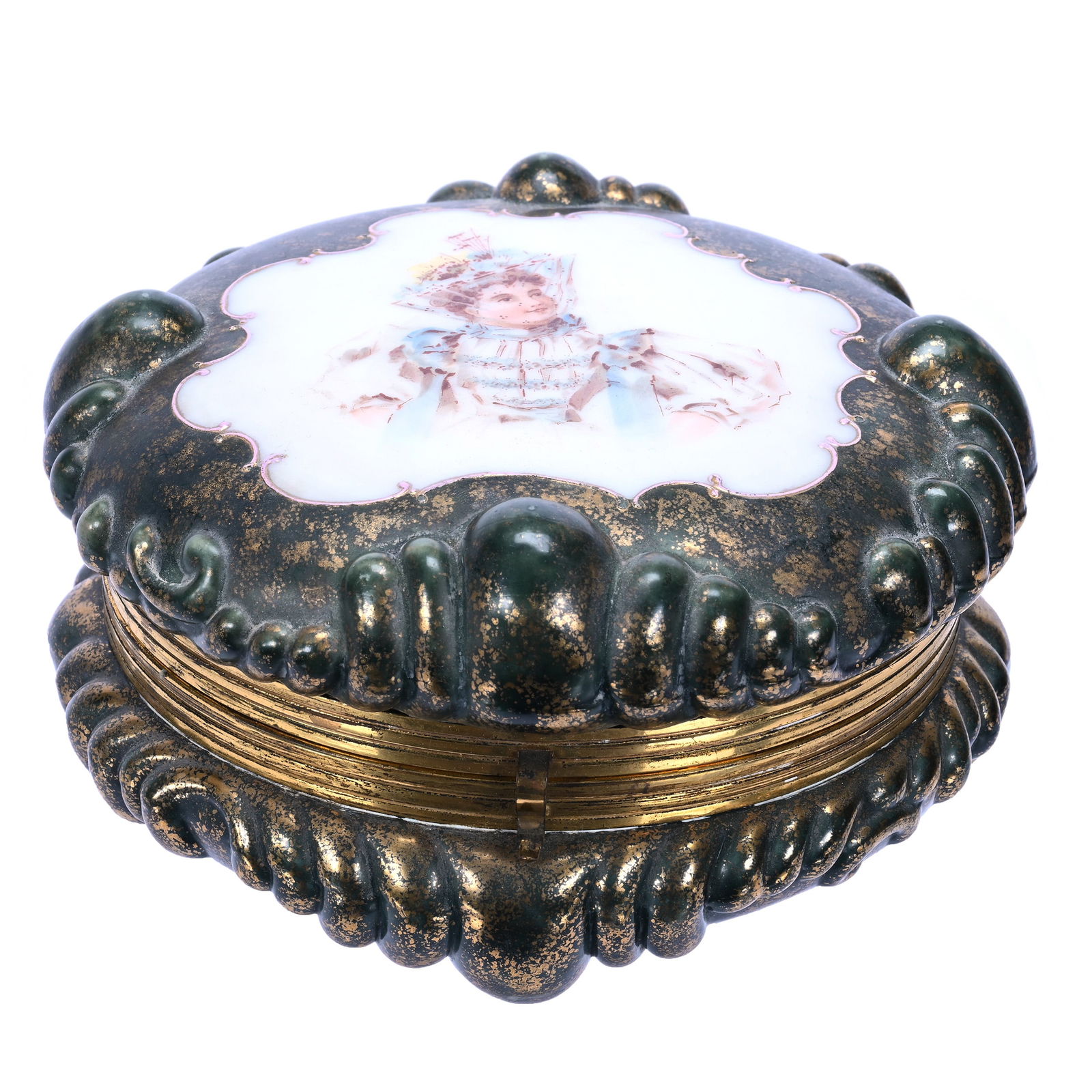 Jewel Box, Unmarked Wave Crest Puff Mold (1 of 5)