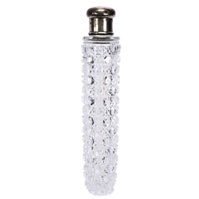 Laydown Perfume, American Brilliant Cut Glass, Cane Pattern