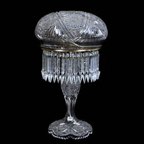 Table Lamp, American Brilliant Cut Glass (1 of 3)