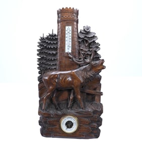 German Black Forest Thermometer/Barometer