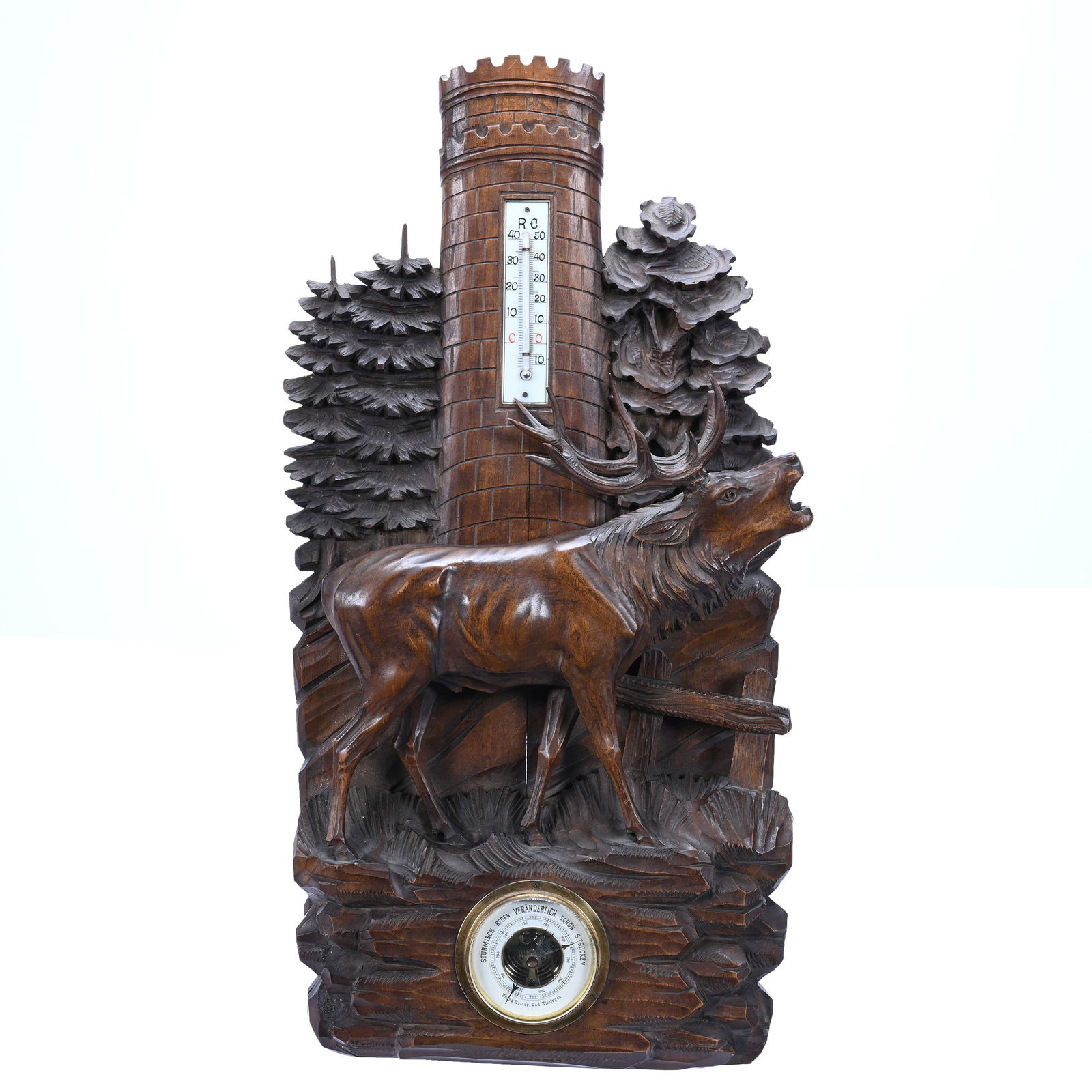 German Black Forest Thermometer/Barometer (1 of 5)