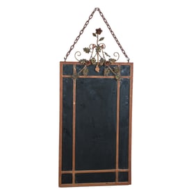 Furniture - Mirror, Wrought Iron Frame, In Style Of Oscar Bach