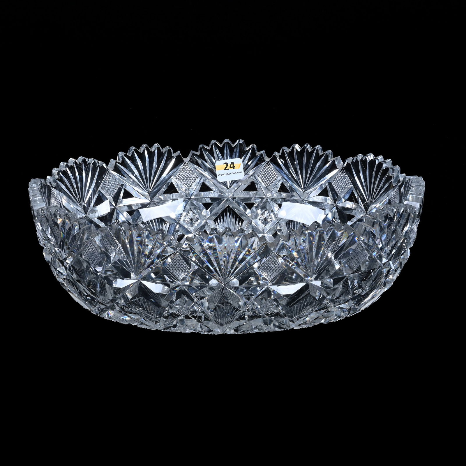 Oval Bowl, American Brilliant Cut Glass, Brazilian Pattern By Hawkes (1 of 4)