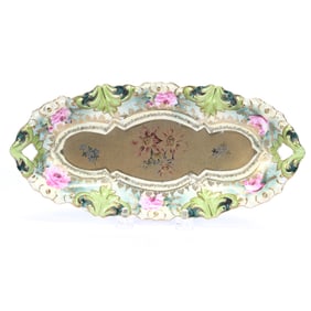 Relish Tray, Unmarked R.S. Prussia, Fleur De Lys Mold