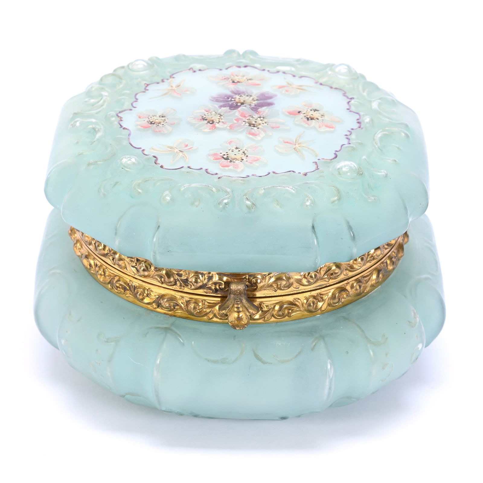 Jewel Box, Unmarked Wave Crest, Green Crystal (1 of 4)