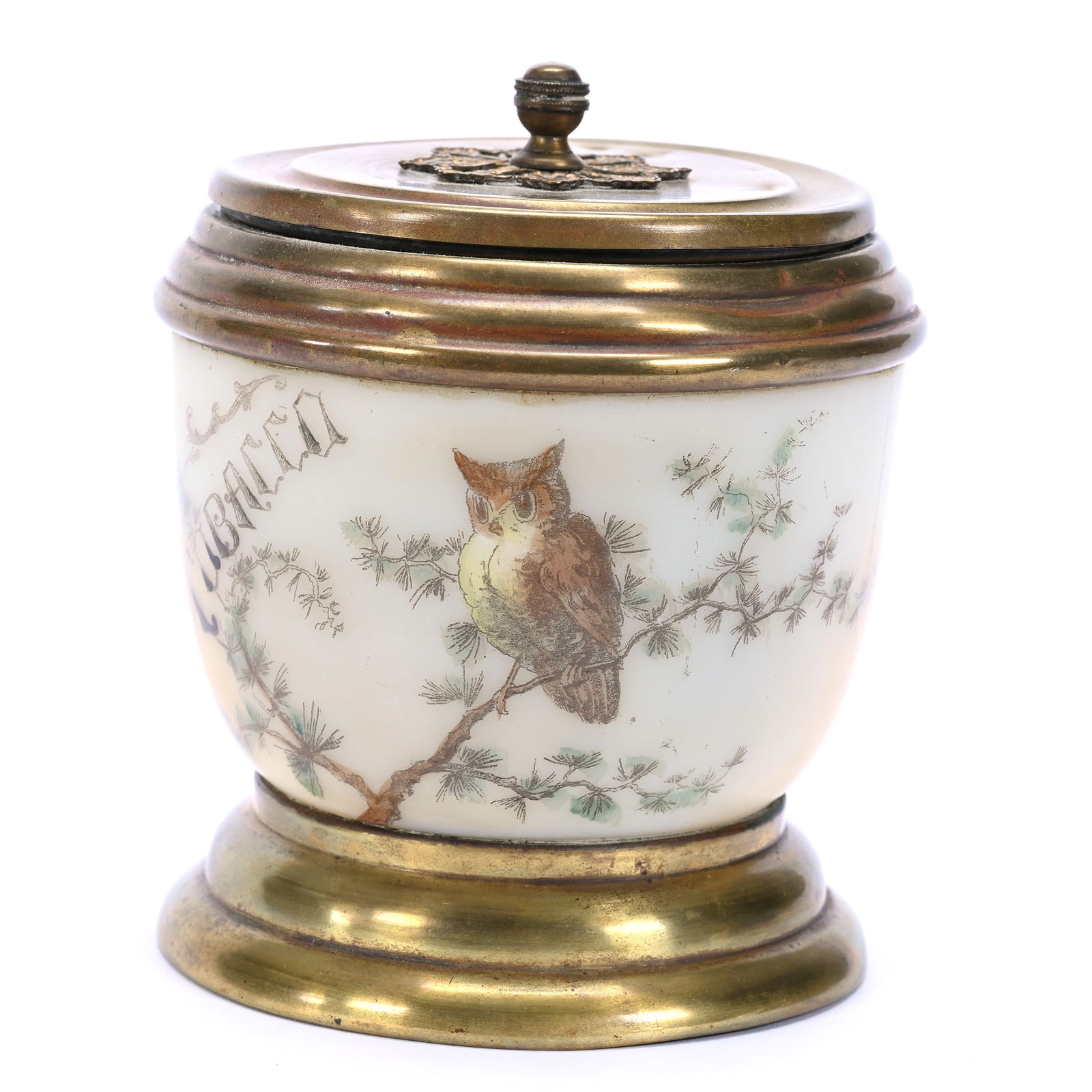 Small Tobacco Jar, Unmarked C.F. Monroe (1 of 3)