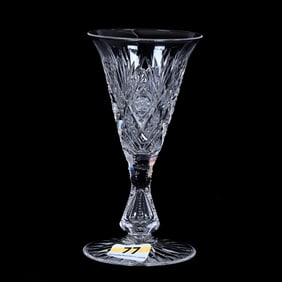 Sherry Stem, American Brilliant Cut Glass, Imperial Pattern By Libbey