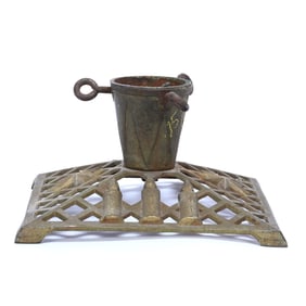 Vintage Cast Iron Christmas Tree Stand, German