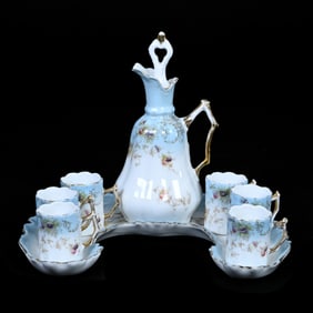 Liqueur Set, Unmarked R.S. Prussia Style