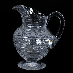 Pedestal Pitcher, American Brilliant Cut Glass