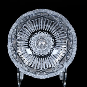 Bowl, American Brilliant Cut Glass, Pluto Pattern By J. Hoare