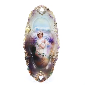 Celery Tray, Marked R.S. Prussia, Fleur De Lis