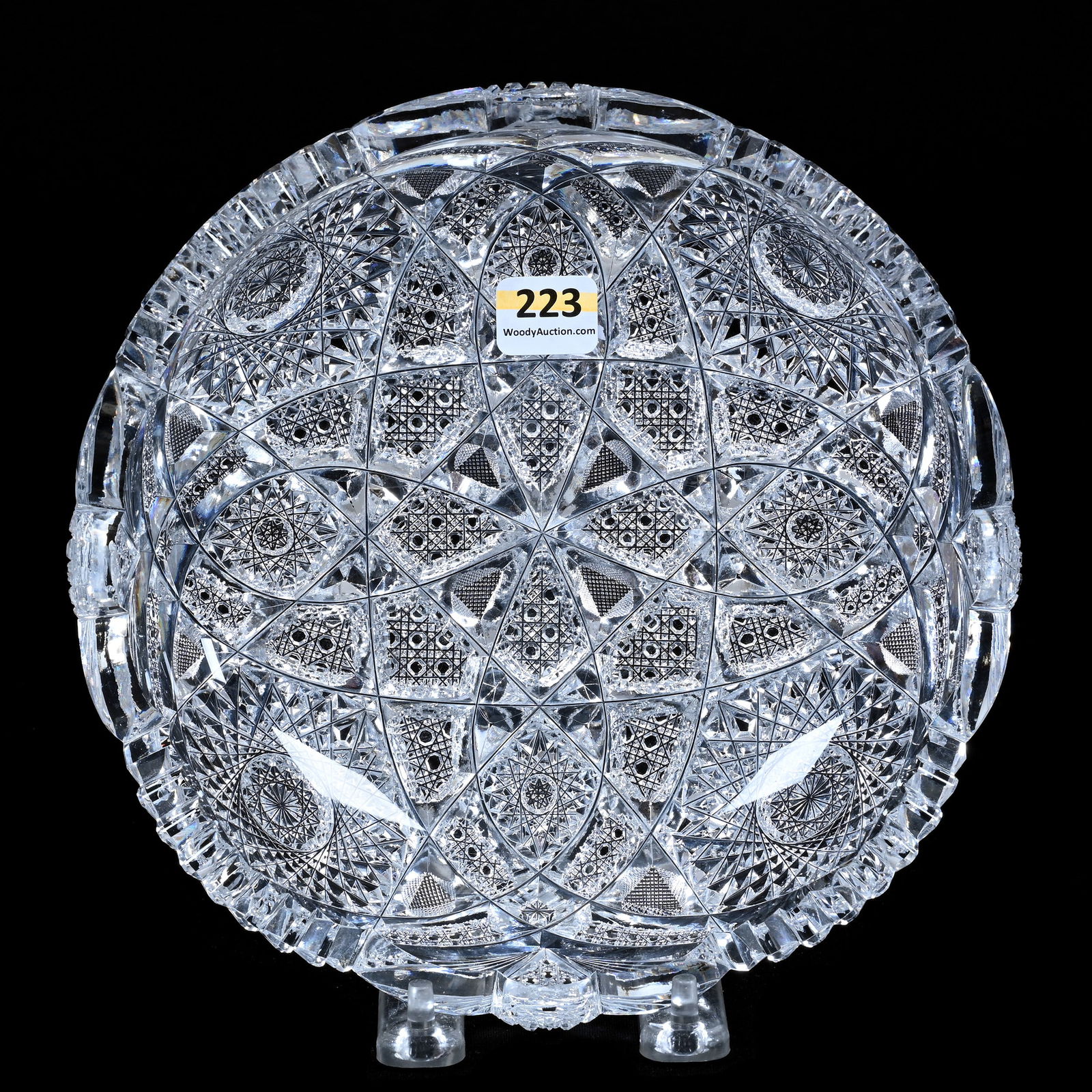 Low Bowl, American Brilliant Cut Glass, Unnamed Pattern By Shotton Cut Glass (1 of 2)