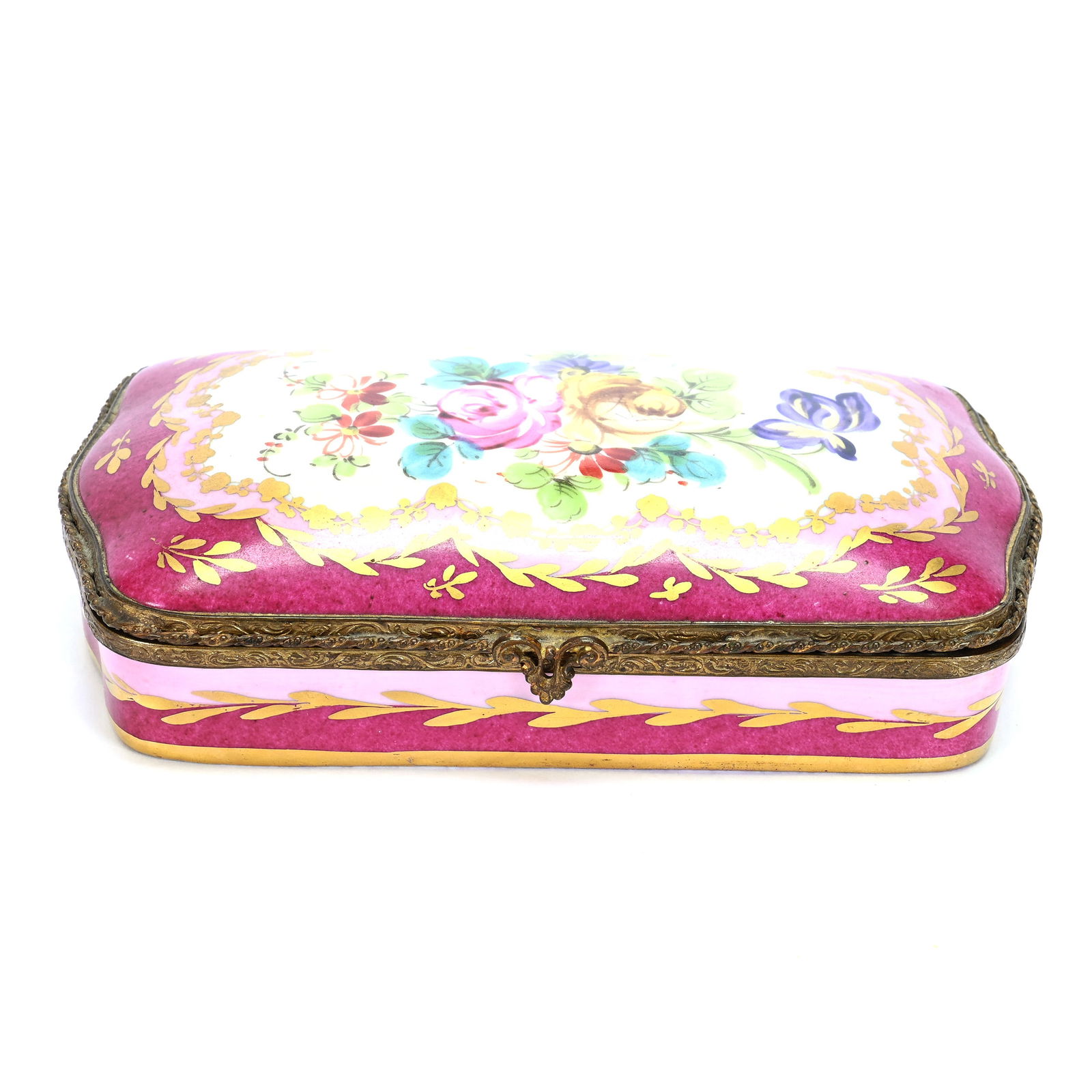 Vanity Box Marked Sevres French Porcelain (1 of 4)