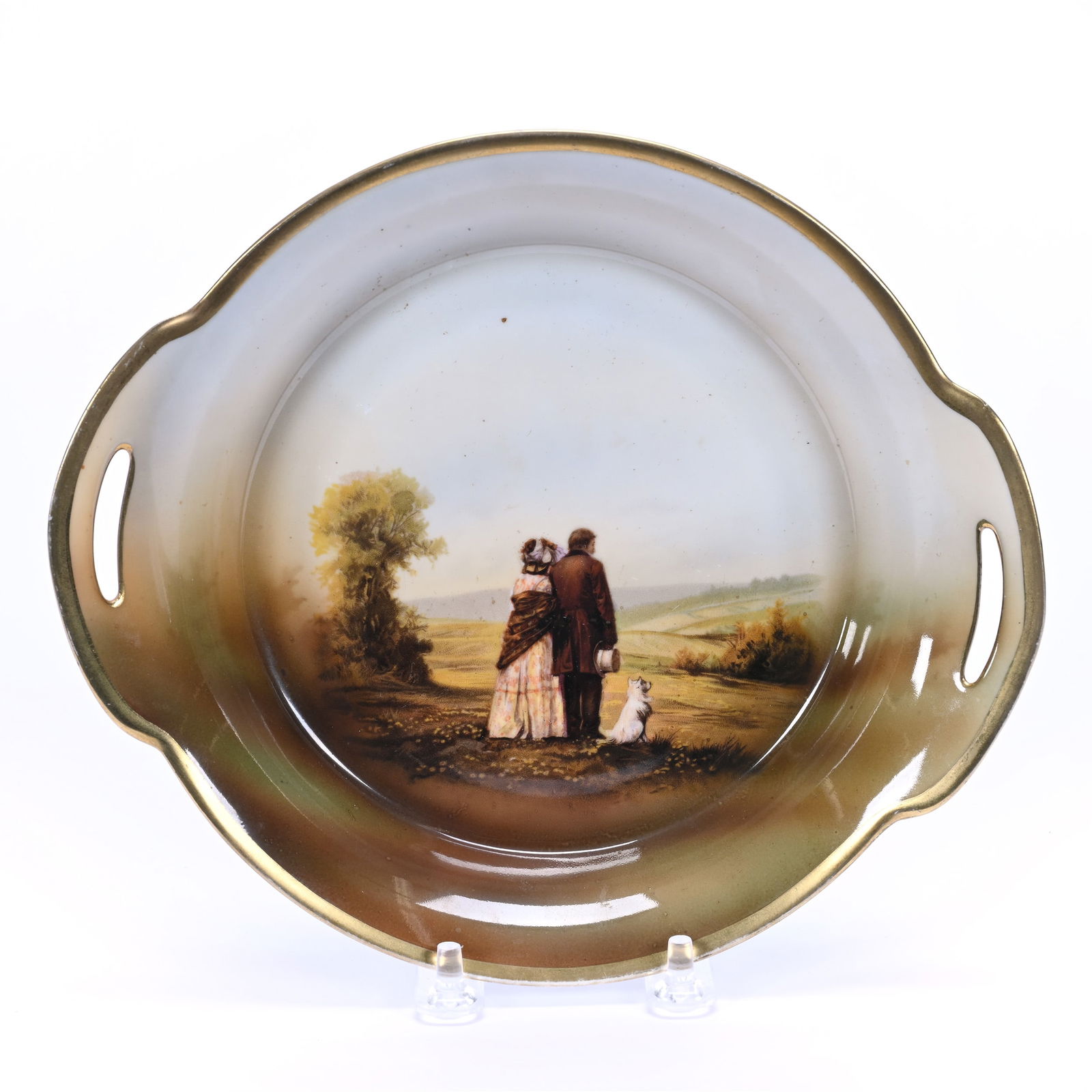 Low Bowl, Two Handles, Marked R.S. Germany, Rare Homesteaders (1 of 2)