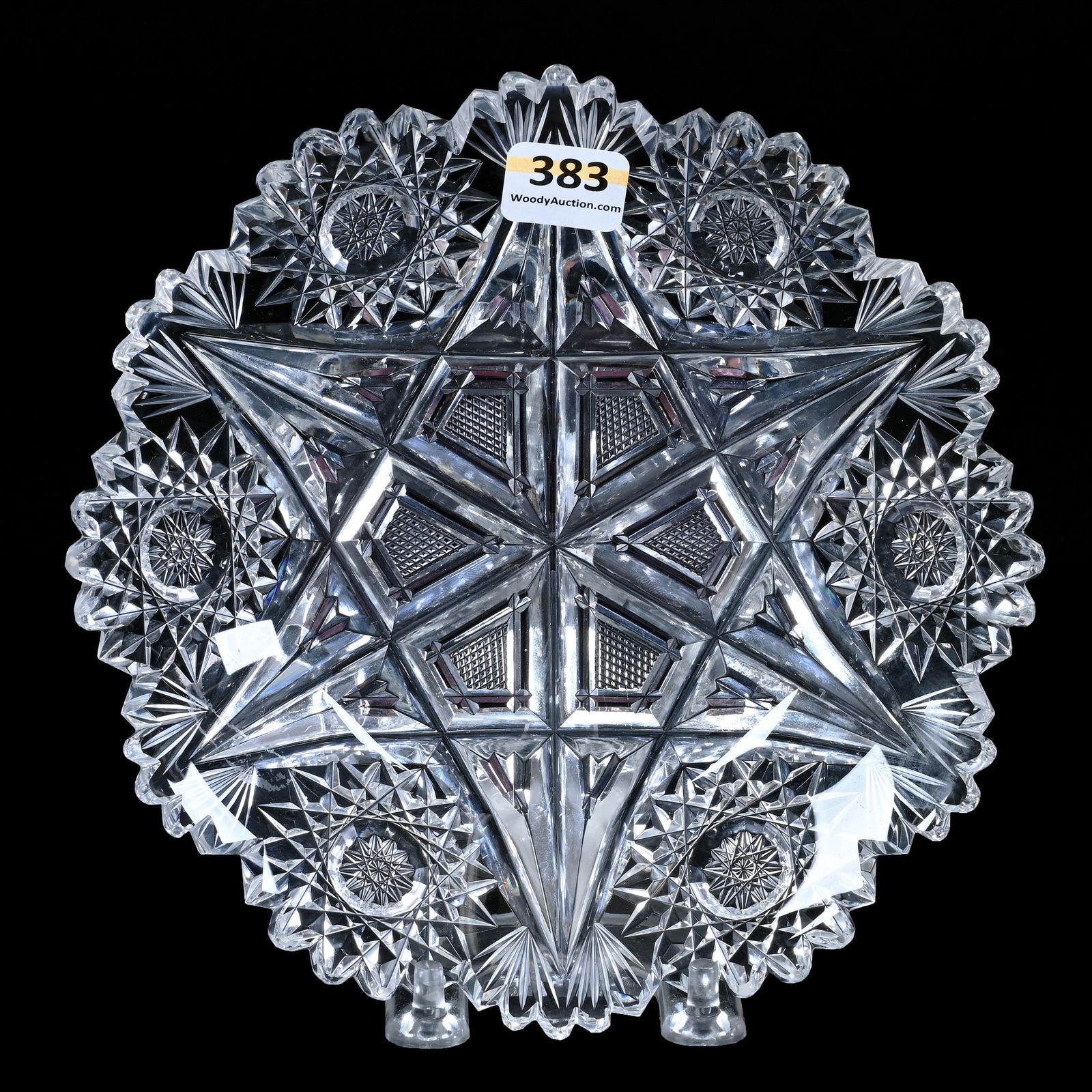 Plate, American Brilliant Cut Glass Kimberly Pattern By Libbey (1 of 3)