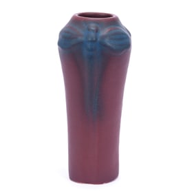 Vase, Marked Van Briggle Dragonfly Design - Mulberry Tones