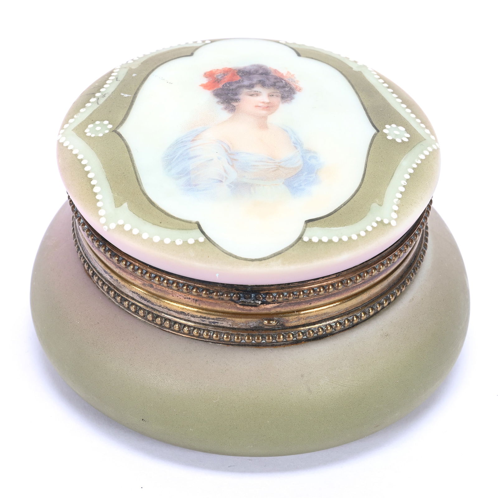 Jewel Box Marked Nakara, Green And Pink Tones (1 of 5)