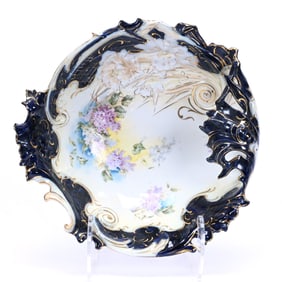 Bowl, Fold Over, R.S. Prussia Steeple Mark