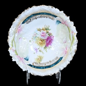 Bowl, Unmarked R.S. Prussia, Double Hidden Image