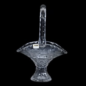 Basket, ABCG, Engraved Floral With Hobstar And Strawberry Diamond Highlights