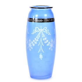 Vase, Late Period American Brilliant Cut Glass, Signed Hawkes (1 of 2)