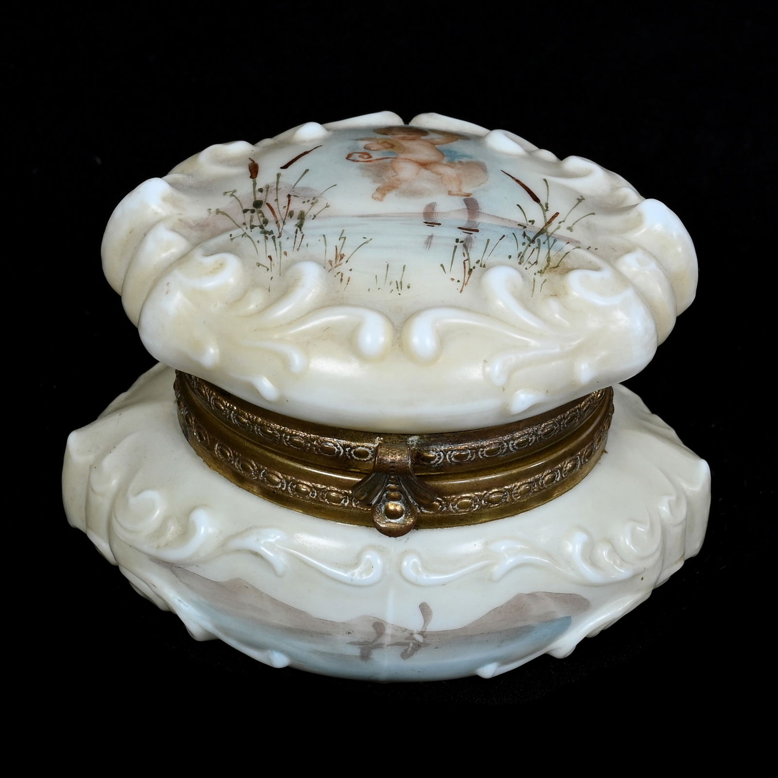 Jewel Box, Wave Crest Stamp Mark, Embossed Scroll Mold (1 of 4)