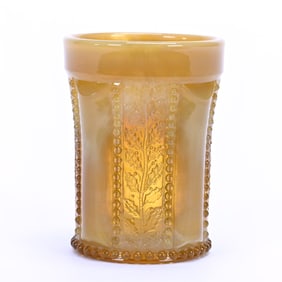 Tumbler, Holly Amber Attributed To St. Clair